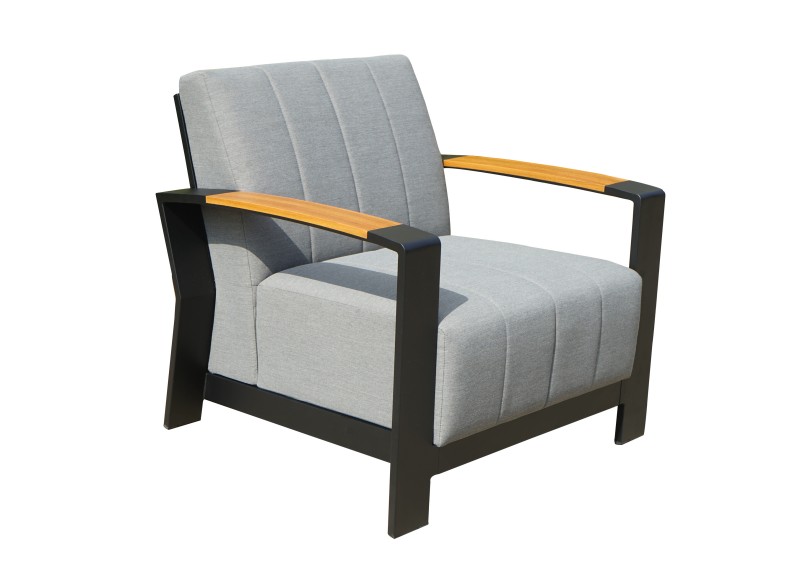 Armchair With Teak Armrests