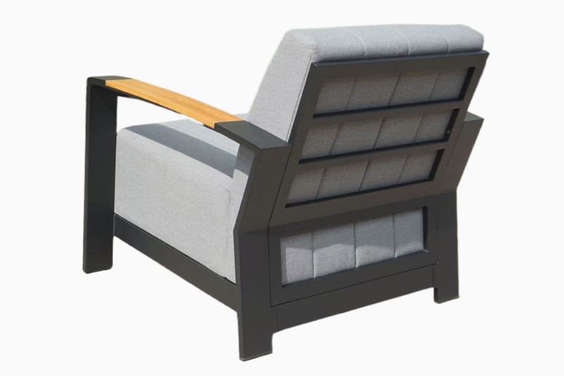Armchair With Teak Armrests