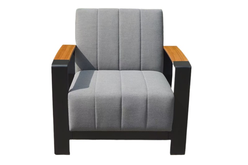Armchair With Teak Armrests