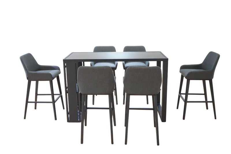 6 Seat Rectangular Bar Set