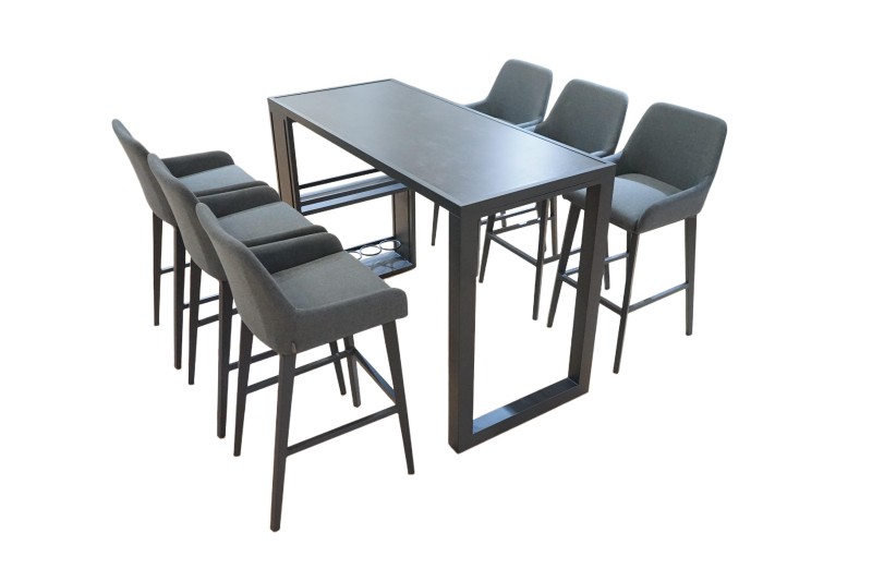 6 Seat Rectangular Bar Set