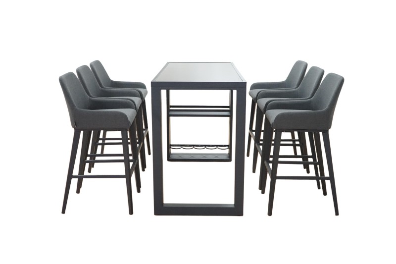 6 Seat Rectangular Bar Set