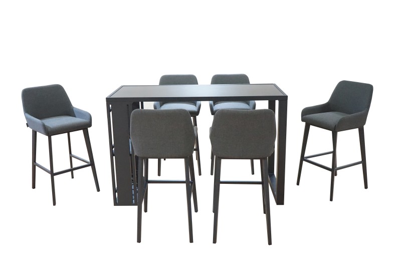 6 Seat Rectangular Bar Set