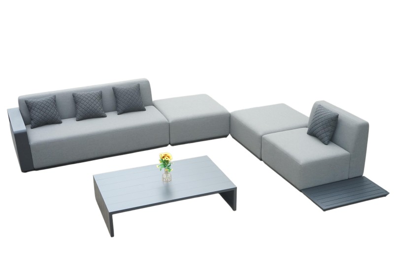 Single Arm Sofa Set With Coffee Table