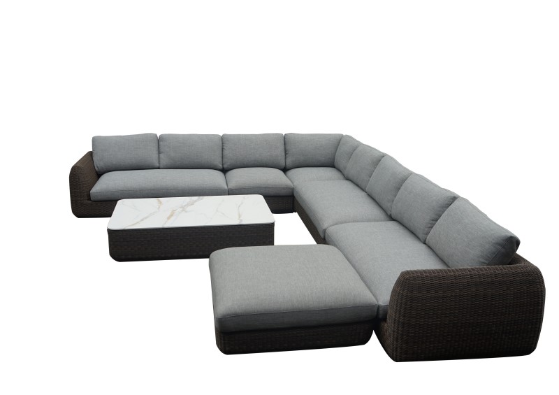 L Shape Corner Sofa Group With Coffee Table