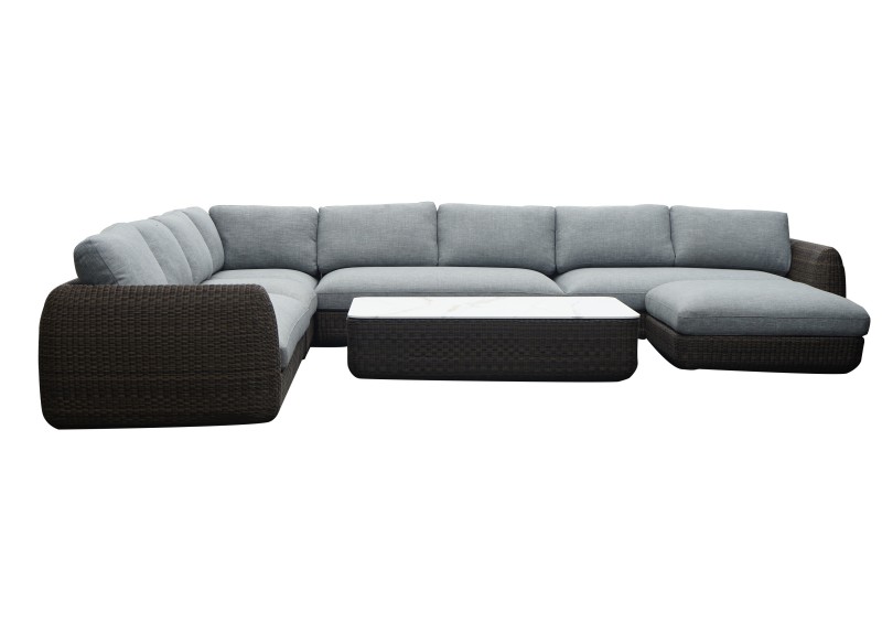 L Shape Corner Sofa Group With Coffee Table