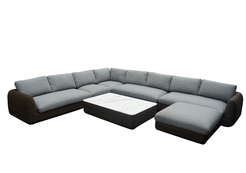 L Shape Corner Sofa Group With Coffee Table