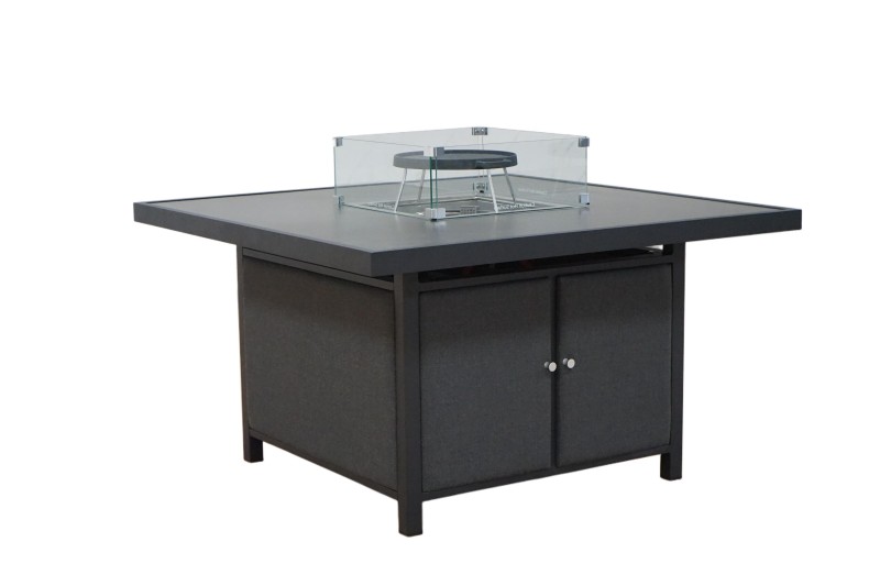All-Aluminum Fire Pit Dining Table