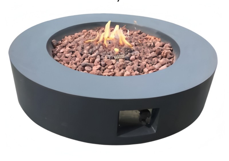 Cylindrical Fire Pit Table