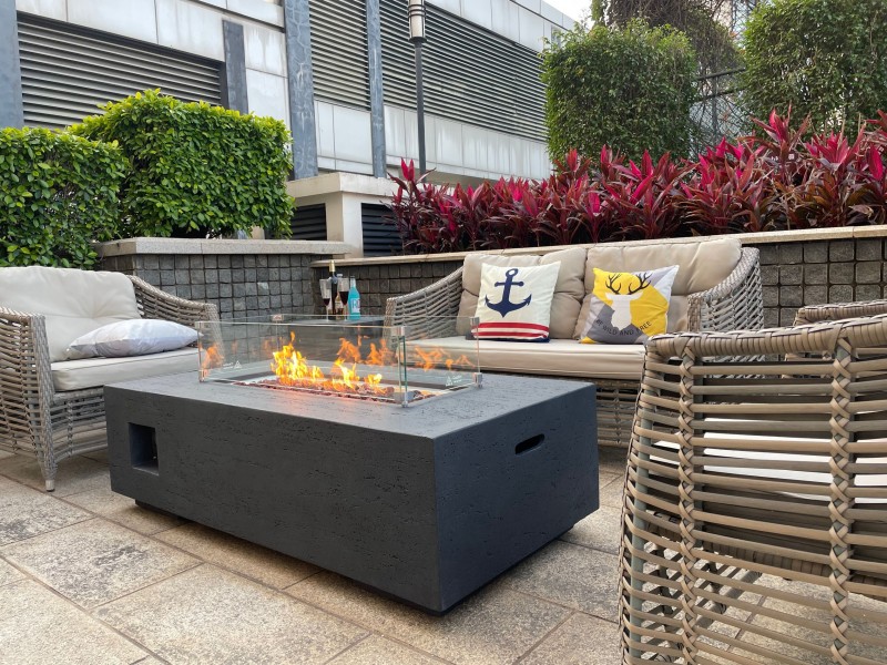 Rectangular Fire Pit Table