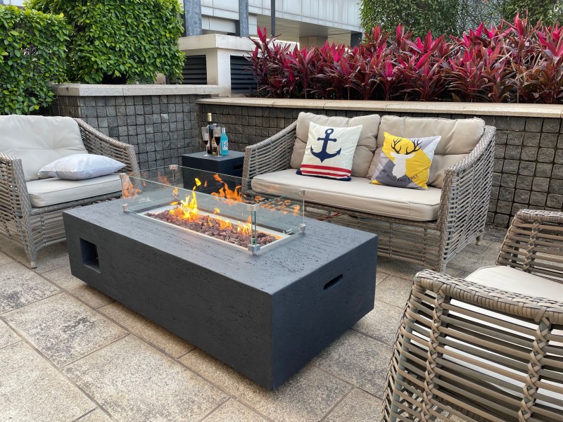 Rectangular Fire Pit Table