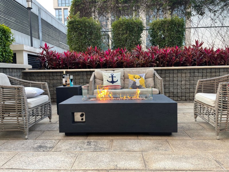 Rectangular Fire Pit Table